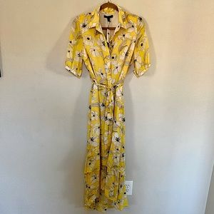 Banana Republic floral chiffon dress 8